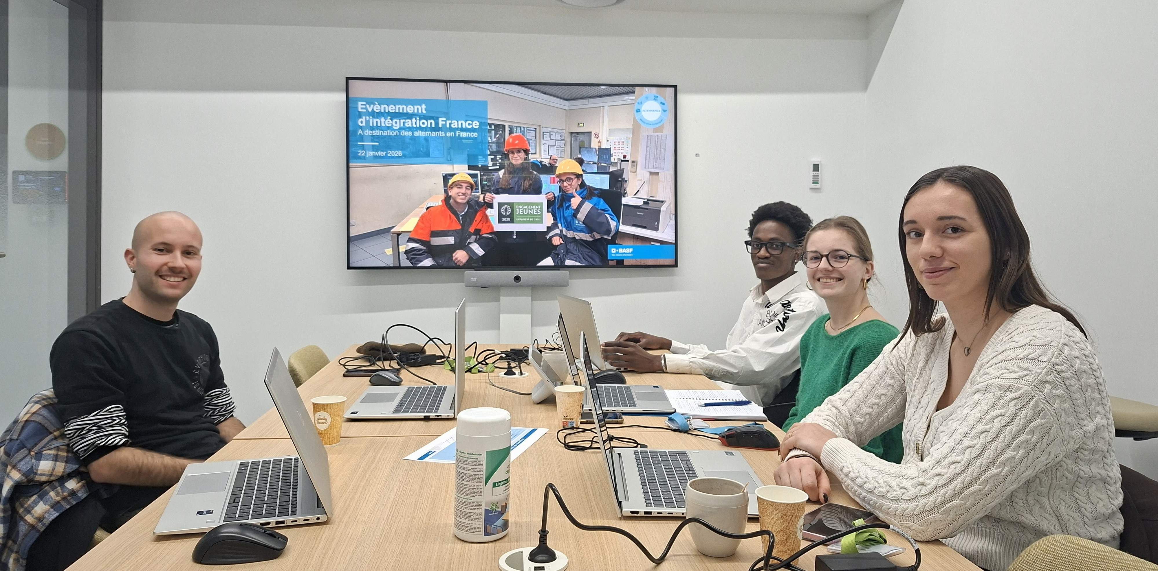 Le groupe projet de l'évènement dédié aux alternants de BASF en France